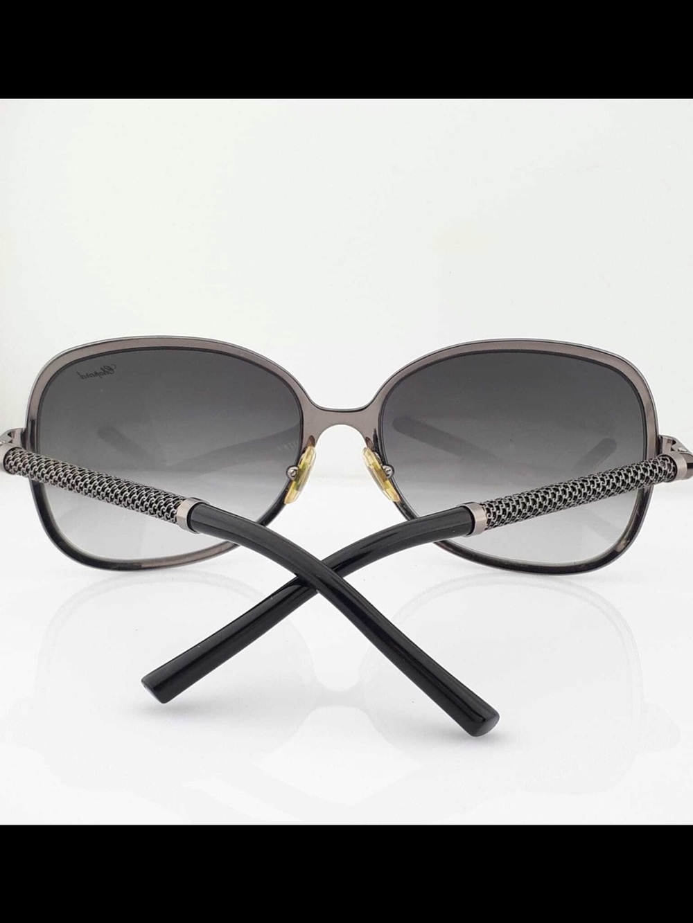 Chopard Black and Silver Gradient Oversized Women's Sunglasses - Picture 7 of 12